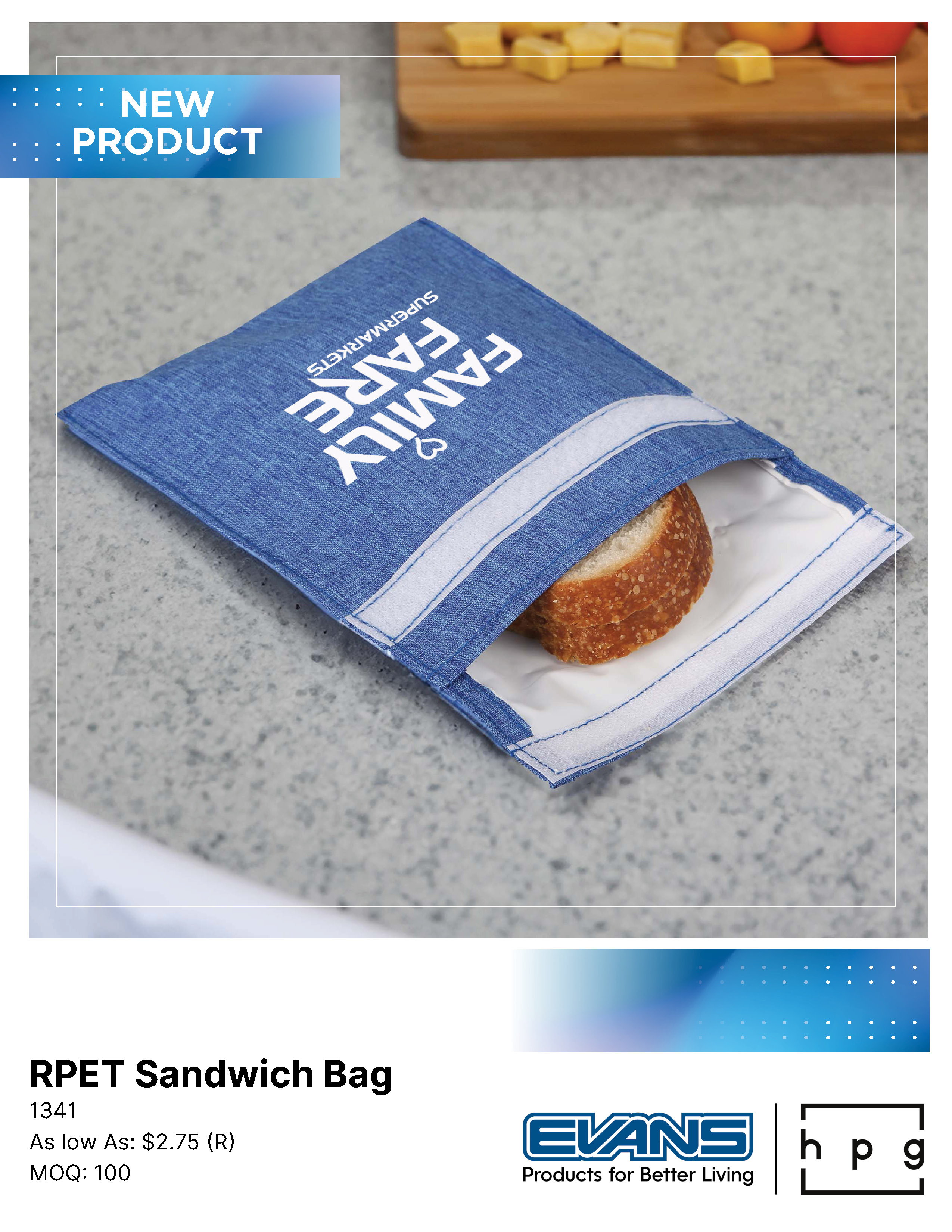 1341 RPET Sandwich Bag