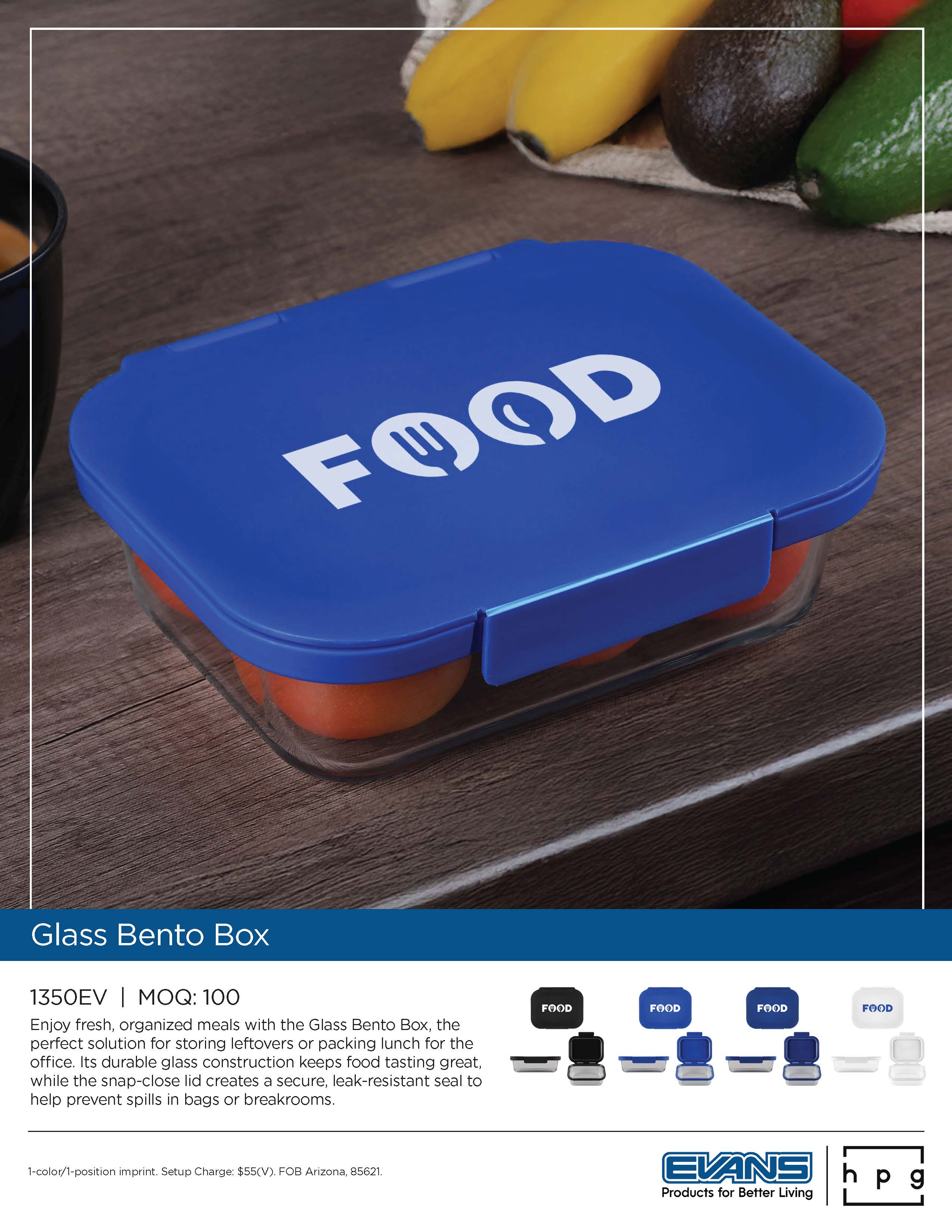 1350EV Glass Bento Box