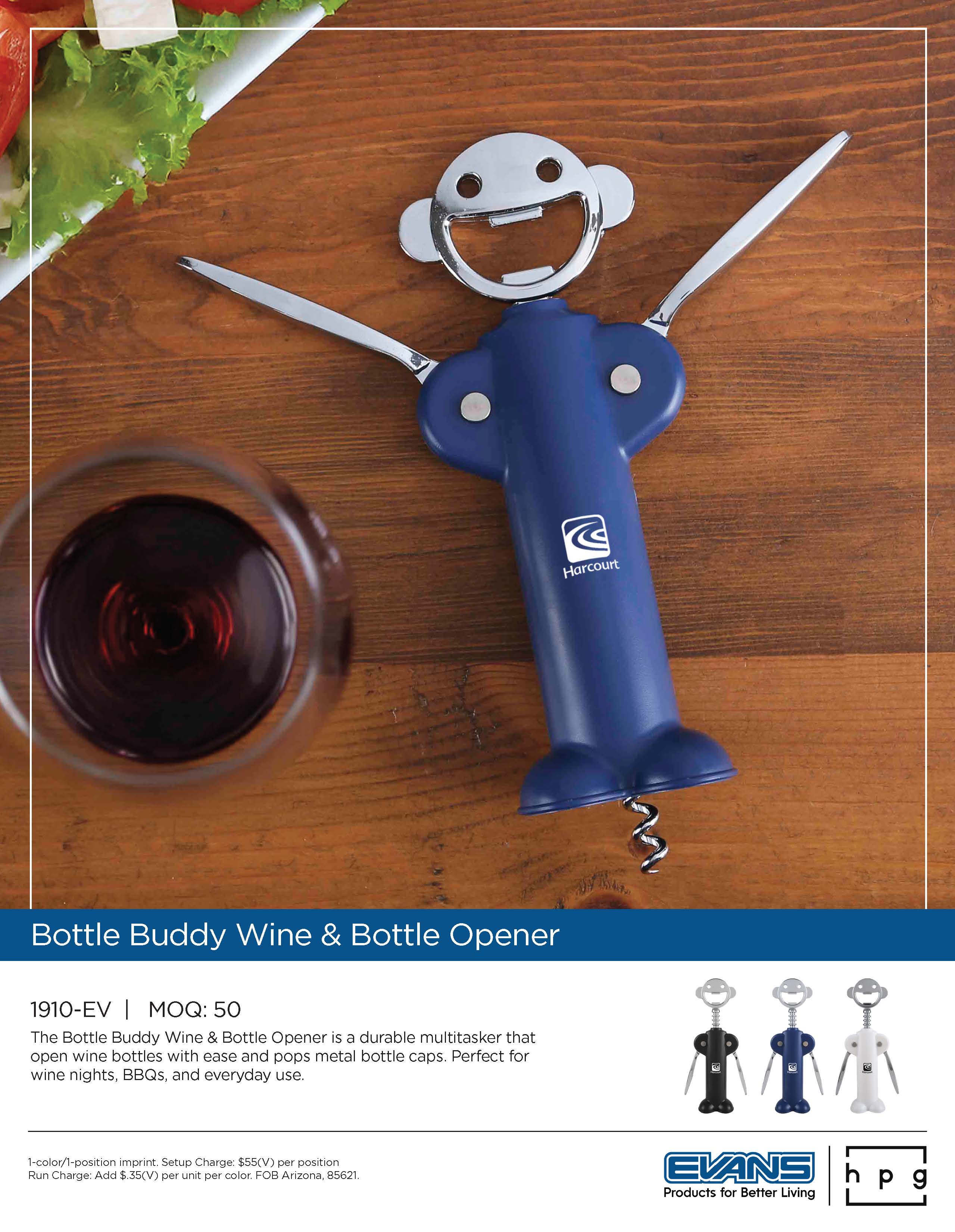 1910-EV Bottle Buddy Wine & Bottle Opener