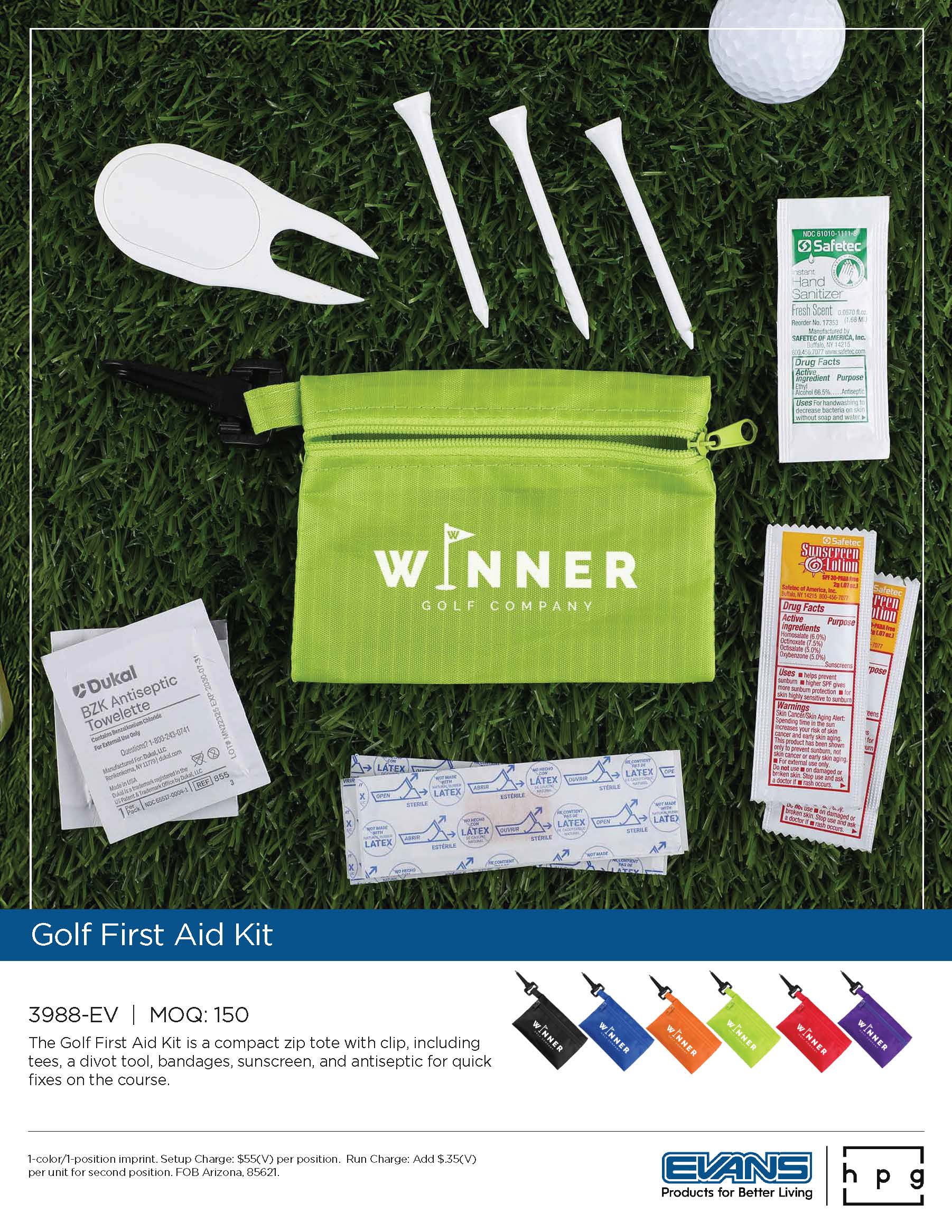 3988-EV Golf First Aid Kit