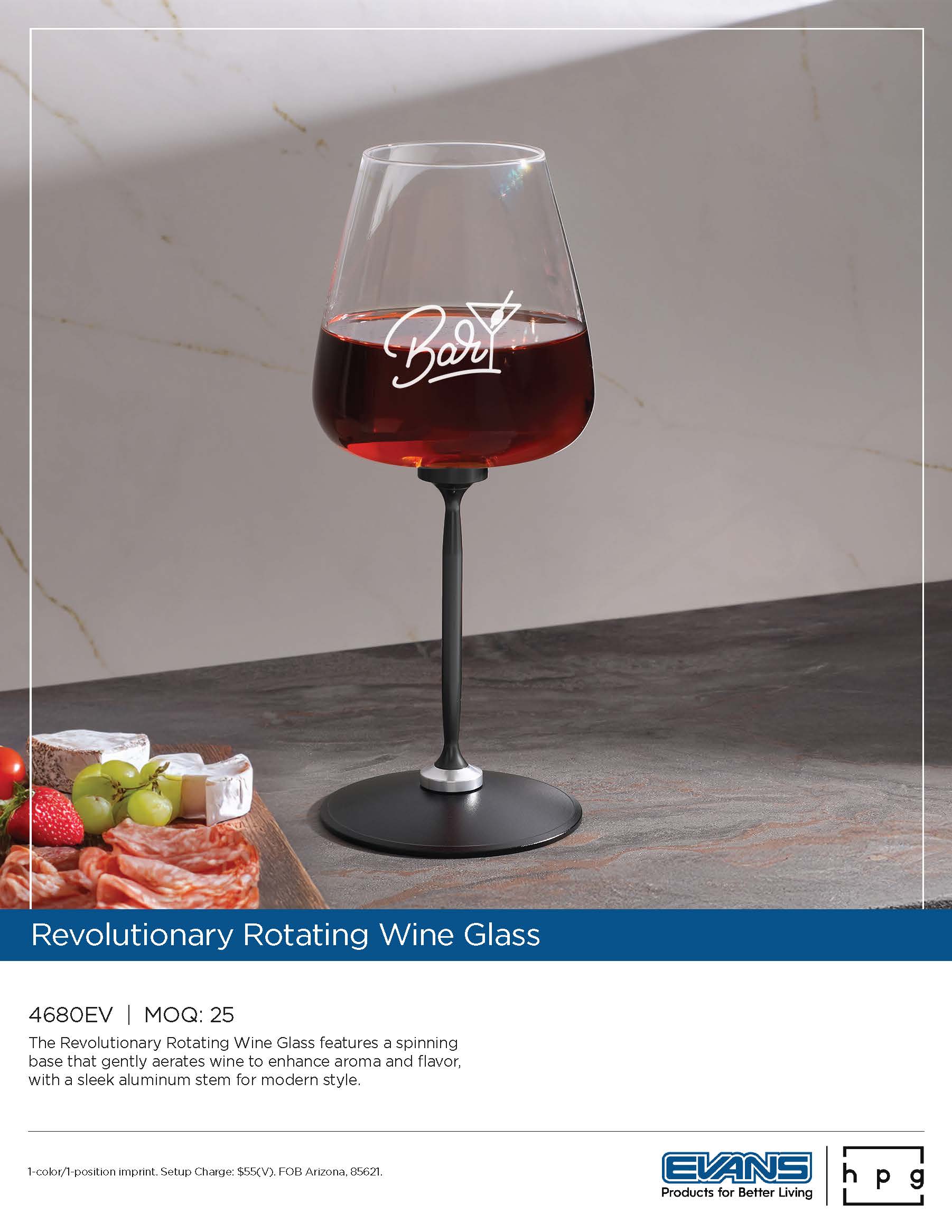 4680EV Revolutionary Rotating Wine Glass